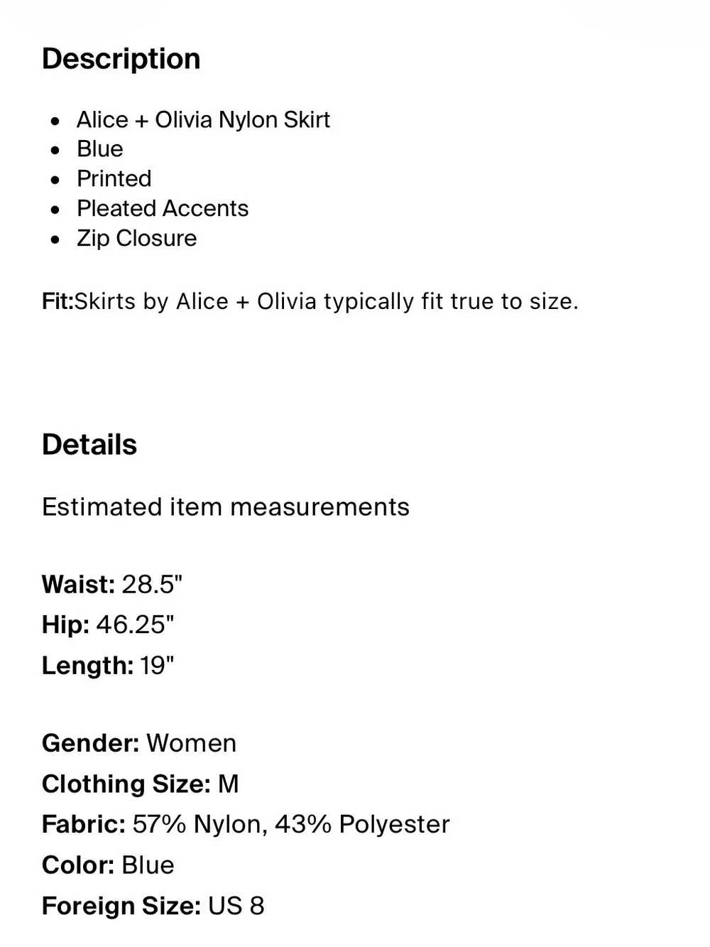 Alice + Olivia no vibrant excellent